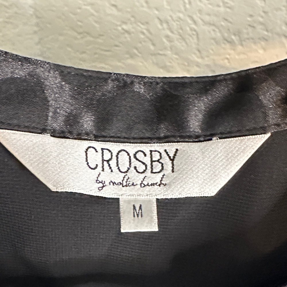 Crosby by Millie Burch Polka Dot Blouse Size M - Picture 2 of 4